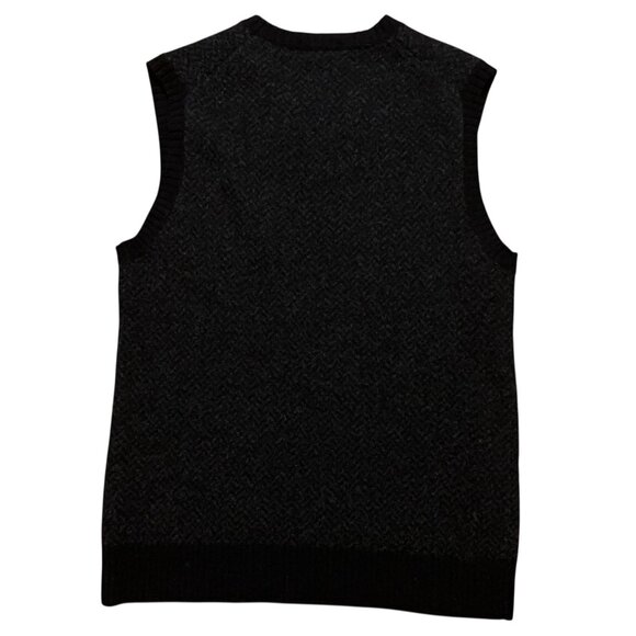 J.Crew Vest Mens Size M (Fits S) 100% Lambs Wool Pullover V-Neck Gray - Picture 2 of 5
